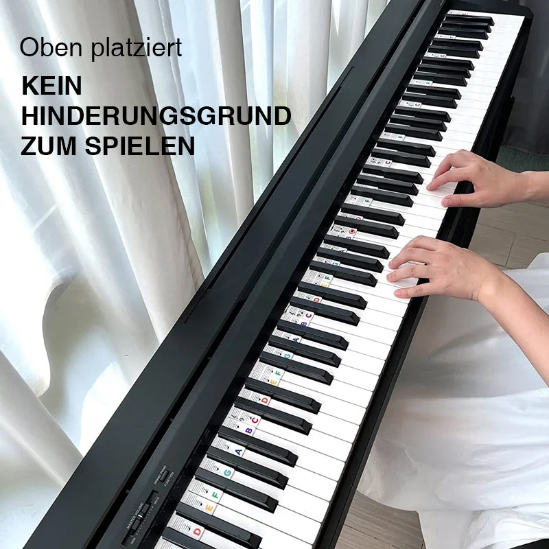 Removable Piano Keyboard Note Labels