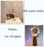 LED fairy lights for bottles – decorative lights with wire for creative lighting and DIY projects