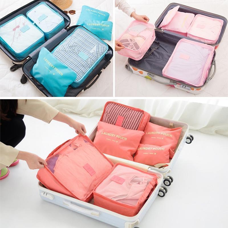 Pieces portable luggage packing cubes