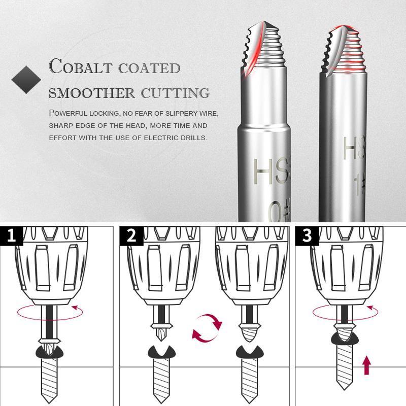 Screw extractor (4 pcs./5 pcs./6 pcs.)