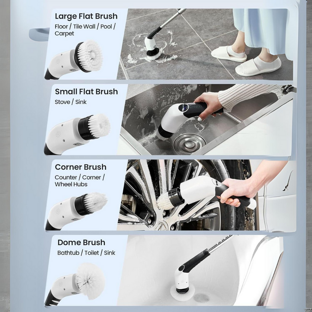 Electric Spin Scrubber – Effortless Cleaning in Half the Time