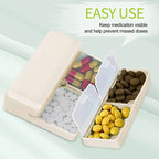 7 Compartments Portable Medication Organizer