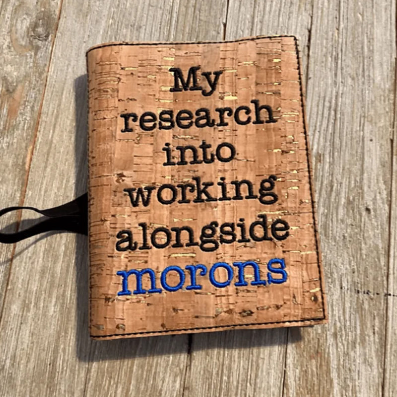 Humorous notebook cover