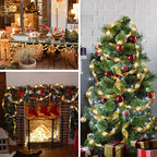 Ribbon Christmas tree decorative lights