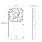 Portable hanging neck fan