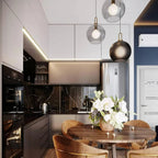 Modern Atmospheric Glass Pendant Lamp for Dining Room and Kitchen