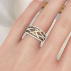 Mother & Daughter Forever Connected Together Ring
