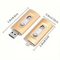 3 in 1 large capacity USB flash drive for mobile phone and computer