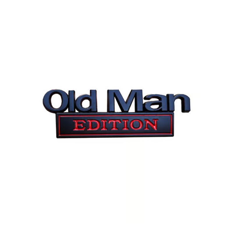 'Old Man Edition' car emblem