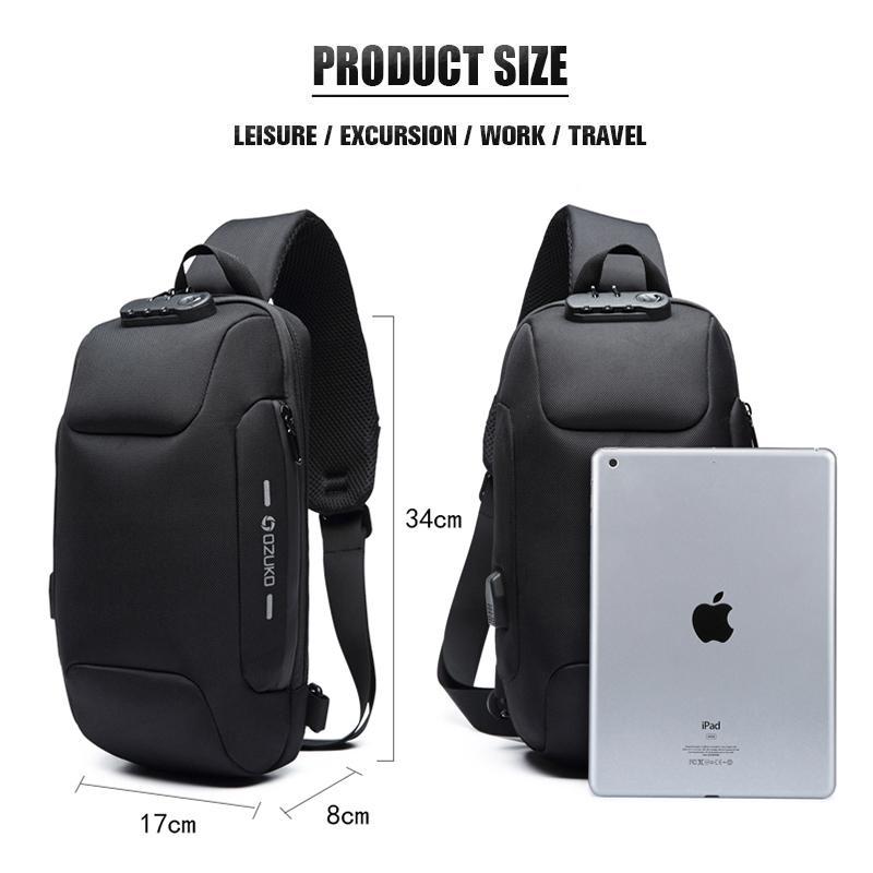 Anti-theft backpack with 3-digit lock