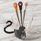Stainless Steel Spoon for Food with Cat Claws
