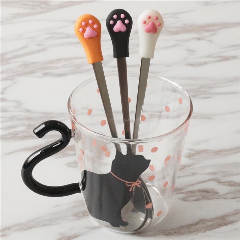 Stainless Steel Spoon for Food with Cat Claws