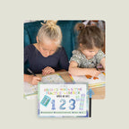 Reusable ribbed handwriting workbooks