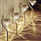 Solar Garden Light in Diamond Shape – LED Lamps for Outdoor Decoration and Lighting