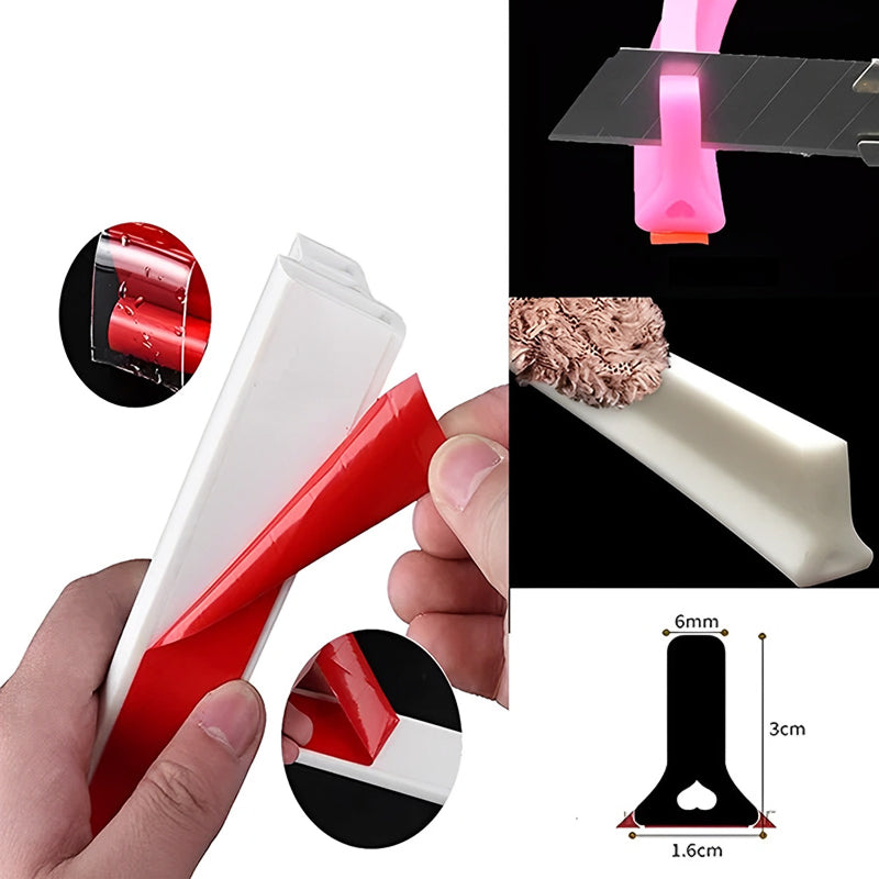 Silicone water-retaining strip