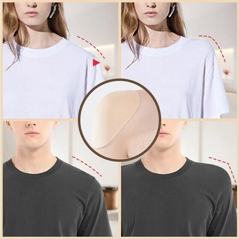 NATURALLY SOFT NON-SLIP SHOULDER PADS