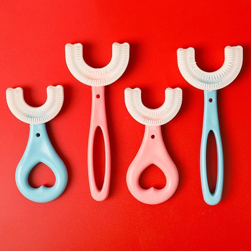 U-shaped toothbrush for children