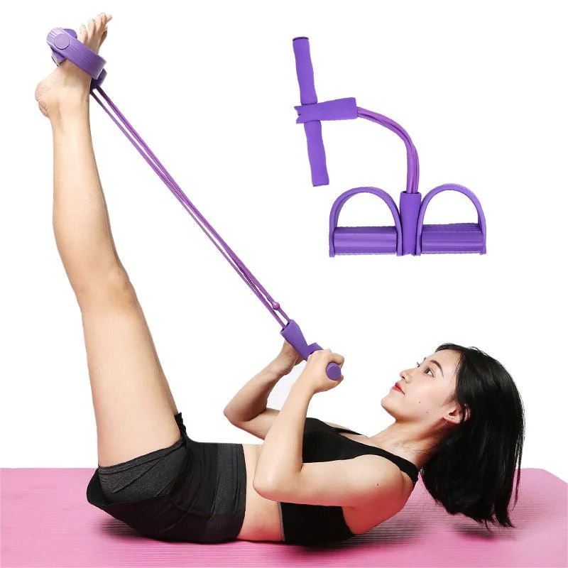 Multifunctional Pedal Resistance Elastic Sit-up Bands Pedal Exerciser Sit-up Pull Rope