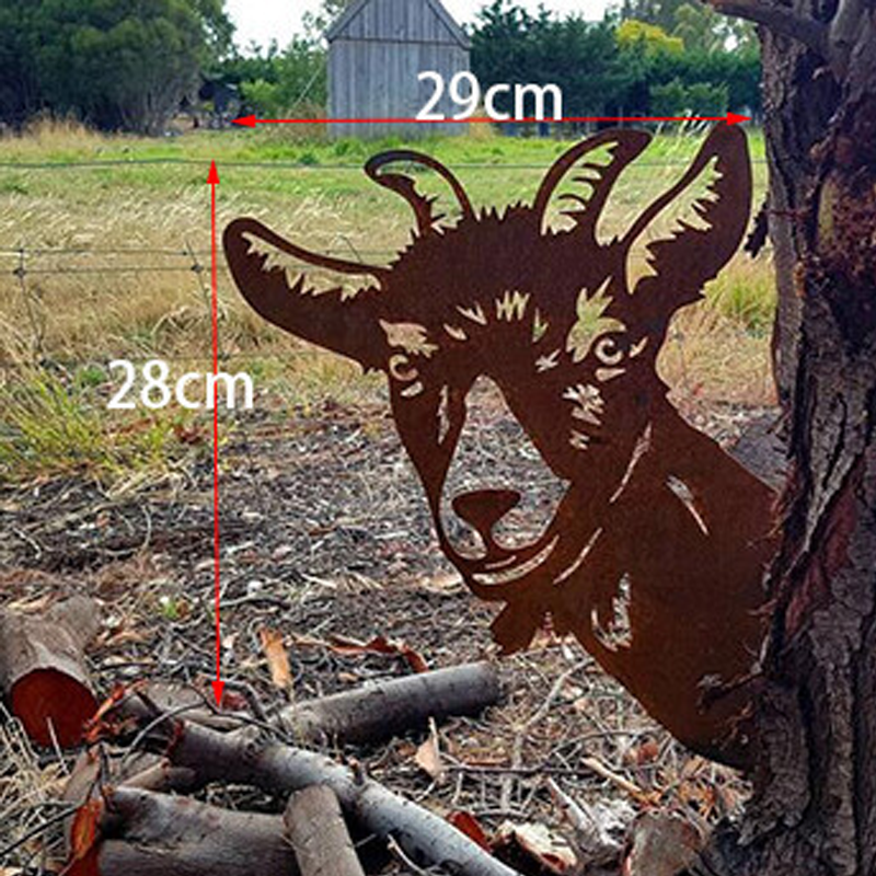 Farm decoration - realistic animal pattern - metal garden art