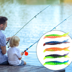 Rubber fish with multiple segments