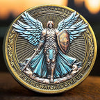 The Archangel Michael watches over us Challenge Coin