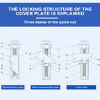 Heavy Duty Toilet Seat Fastener Bolt kit