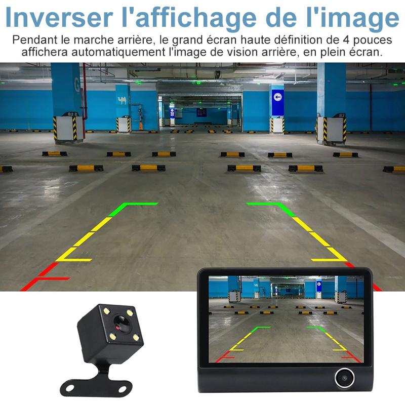 Tachograph with 3 HD lenses