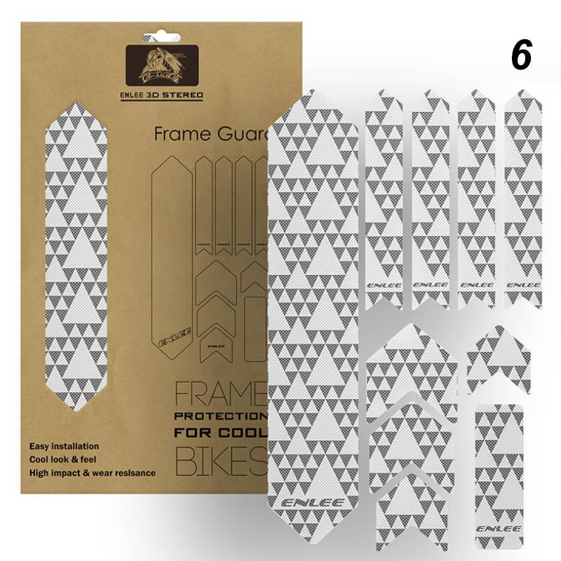 Mountain bike protective stickers