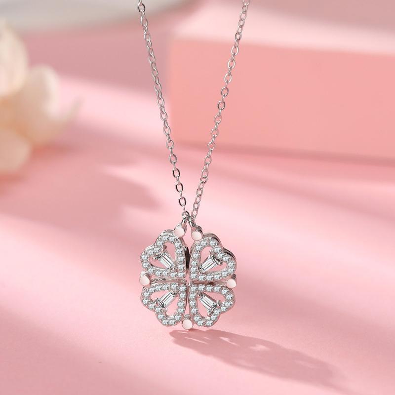 Hollow Four Leaf Clover Necklace