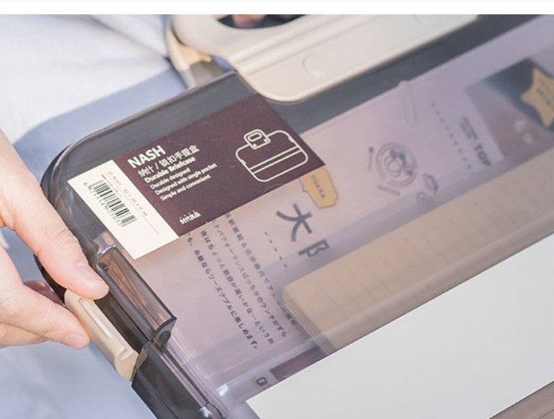 Large Capacity Waterproof Transparent File Box