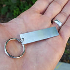 Stainless Steel "I am strong" Keychain