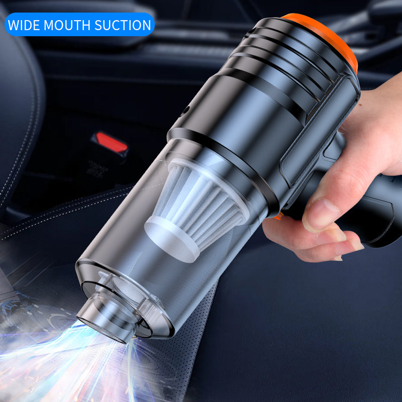 Portable wireless handheld vacuum cleaner, cyclone suction cordless vacuum cleaner, rechargeable vacuum cleaner with strong suction power suitable for cars/offices/homes