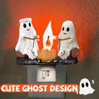 Ghost fire with flickering night light ️‍