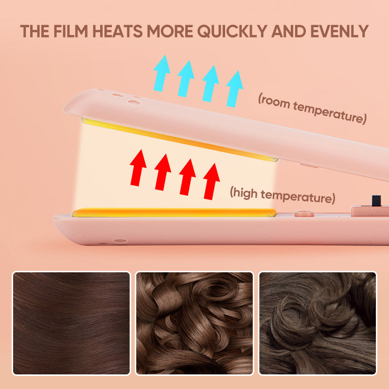 Mini curling iron with two uses