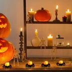 ️Halloween Spider Tealights Spooky Electric Flickering Artificial Candles