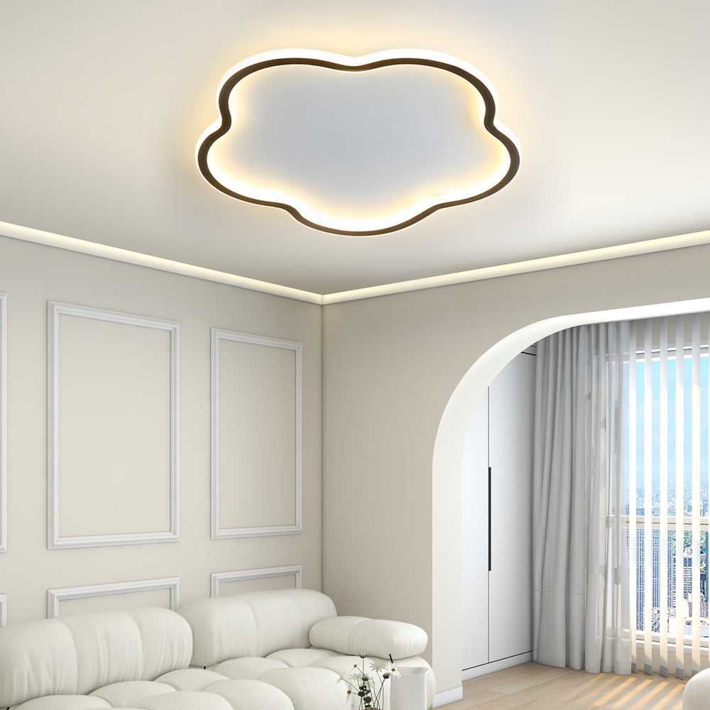 Nordic ceiling light in pentagram design – aluminum ceiling lamp for bedroom