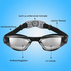 No leak anti-fog UV protection triathlon swim goggles