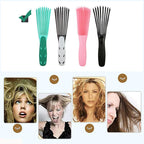 Detangling brush for curly hair