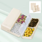 Portable Magnetic Pill Box with 7 Compartments