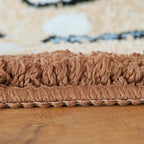 Fluffy Semicircle Non-Slip Bath Mat
