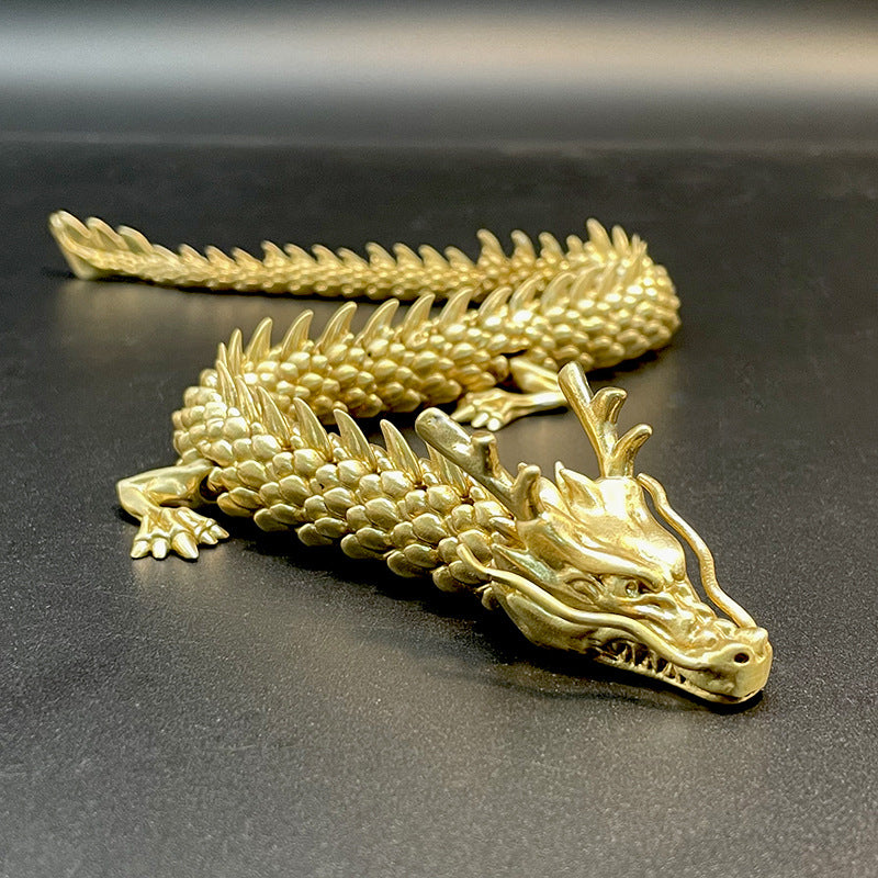 Gold Dragon with movable joints