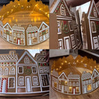LED Gingerbread House Christmas Tree Collar Tree Skirt