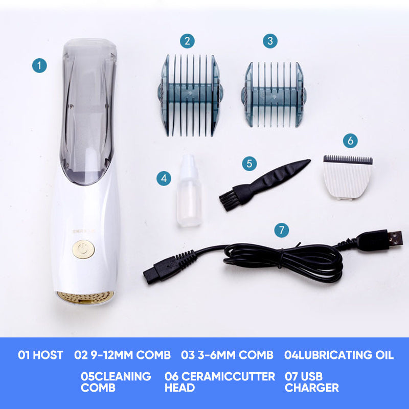 Pet Hair Clipper with Suction Function