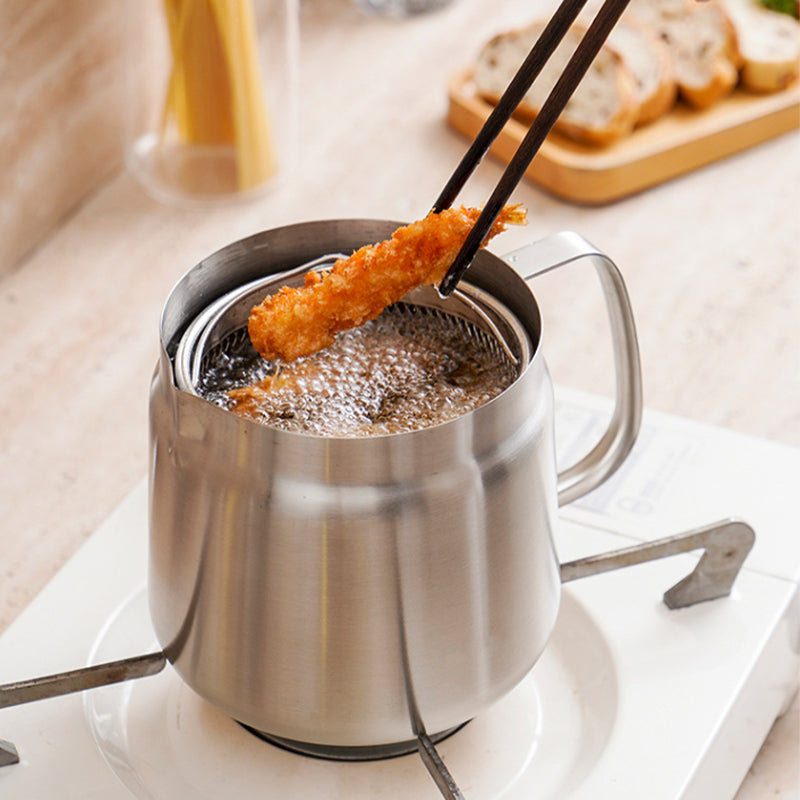 2-in-1 304 Stainless Steel Multifunctional Oil Filter Pot