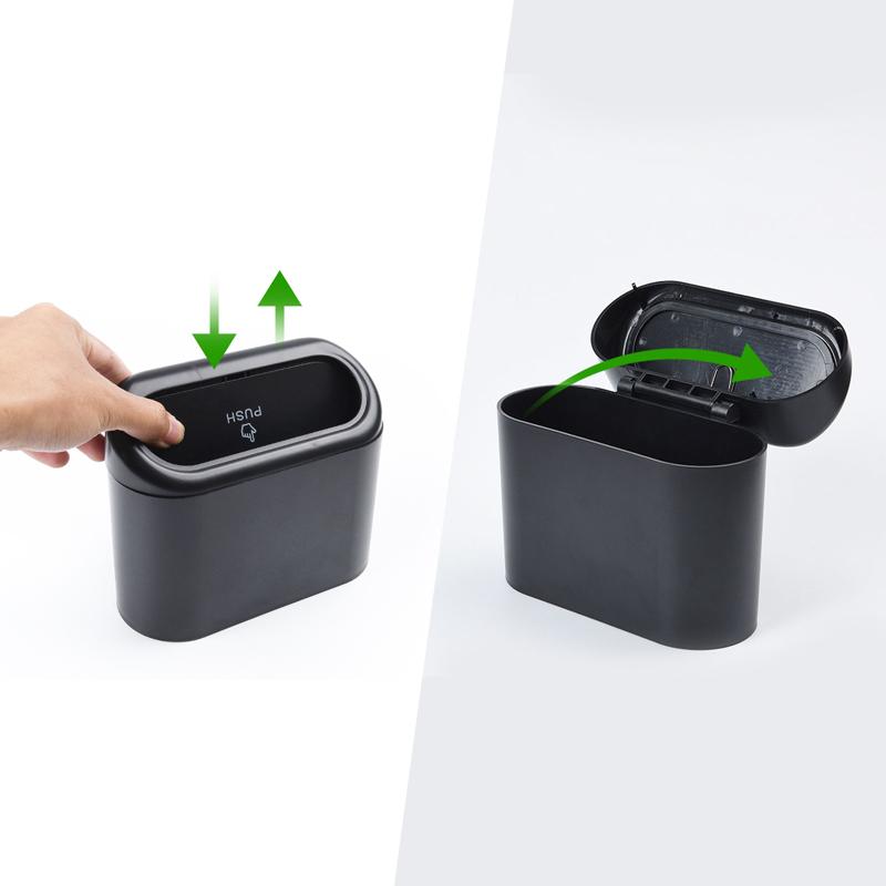 Car door hanging trash can