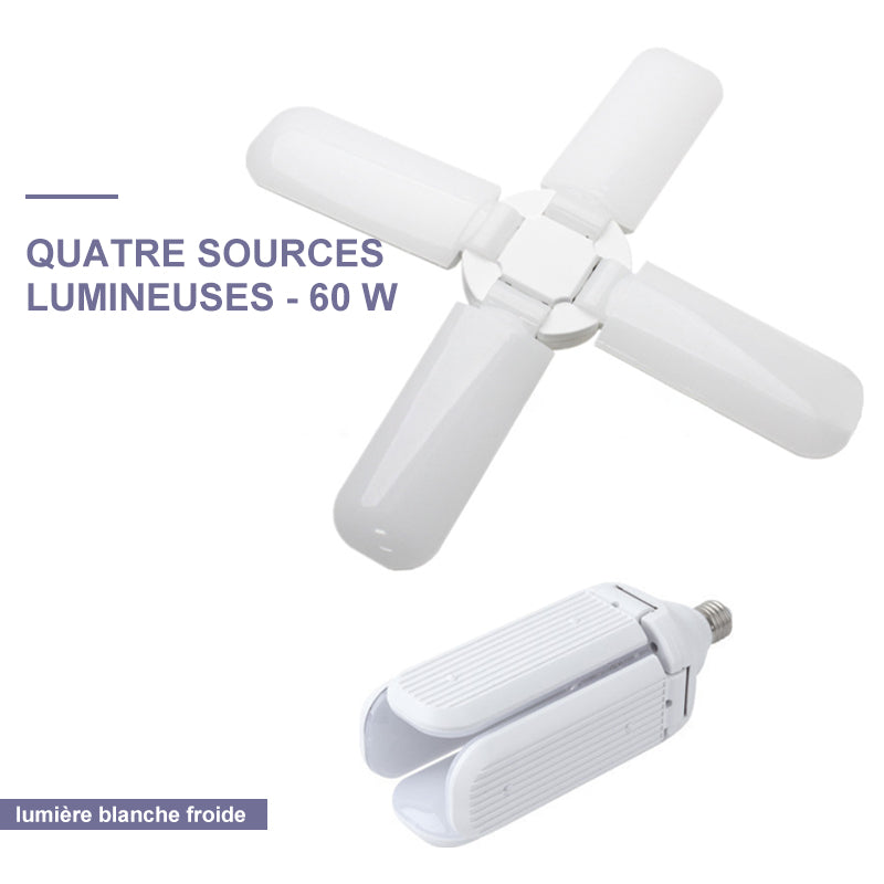 Foldable deformable universal garage lamp