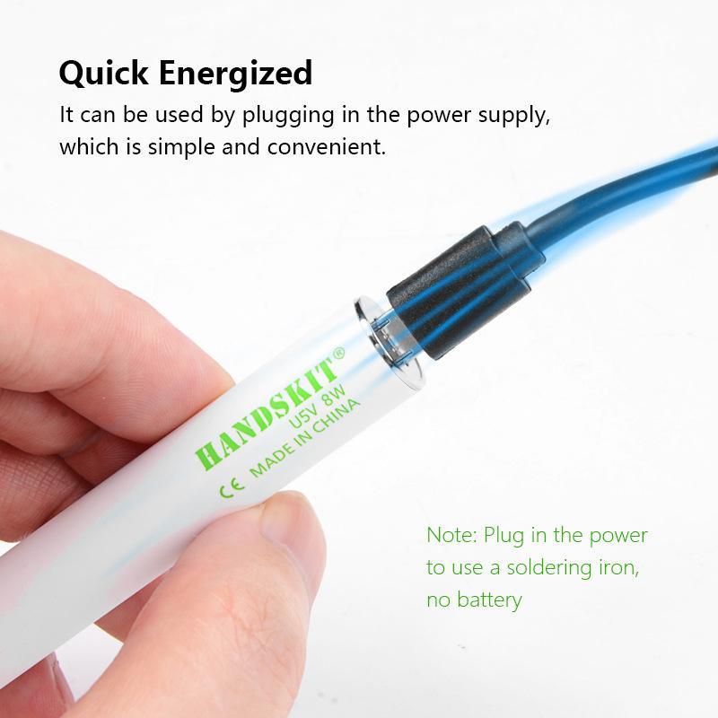USB portable electric soldering iron set