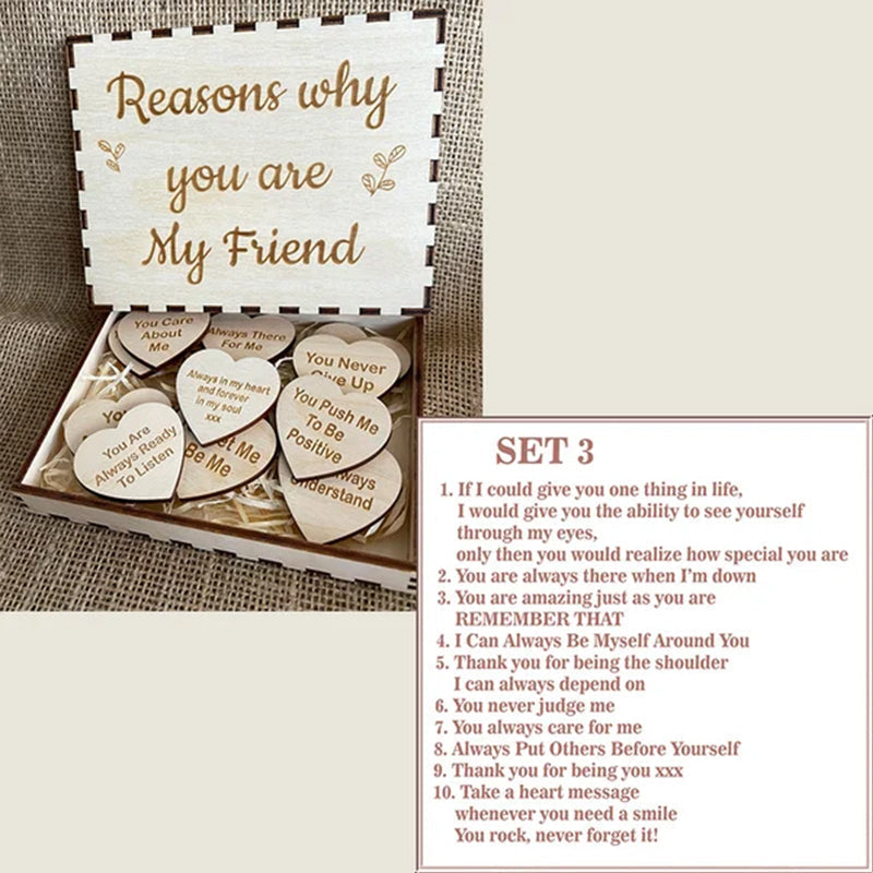"Reasons why you are my friend" Friendship gift