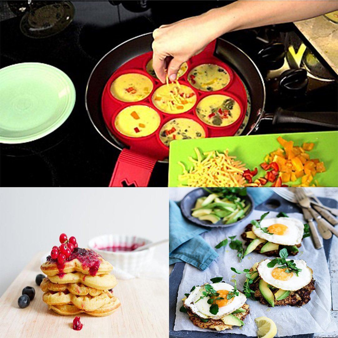 Non-stick silicone baking mold for pan