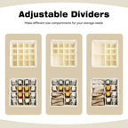 Collapsible Shoe Organizer Box with Transparent Cover and Adjustable Dividers